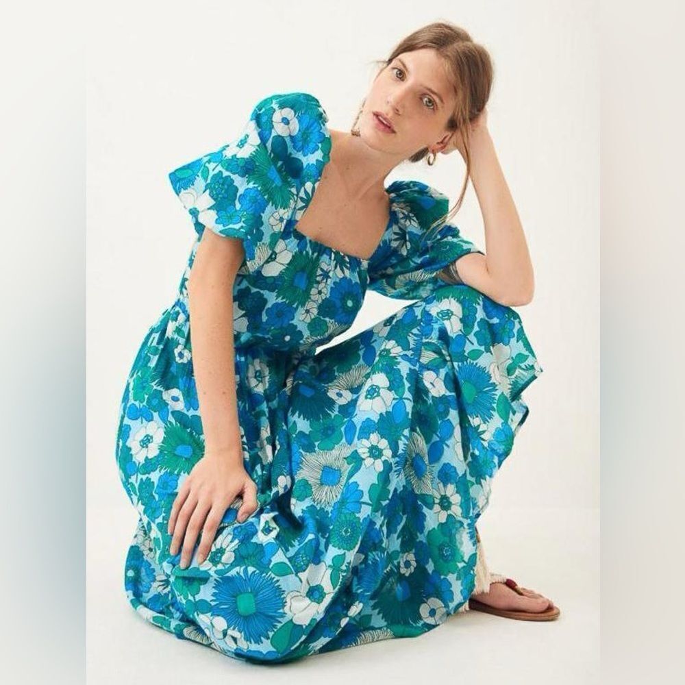 Antik Batik Lorette Lagoon Maxi Dress